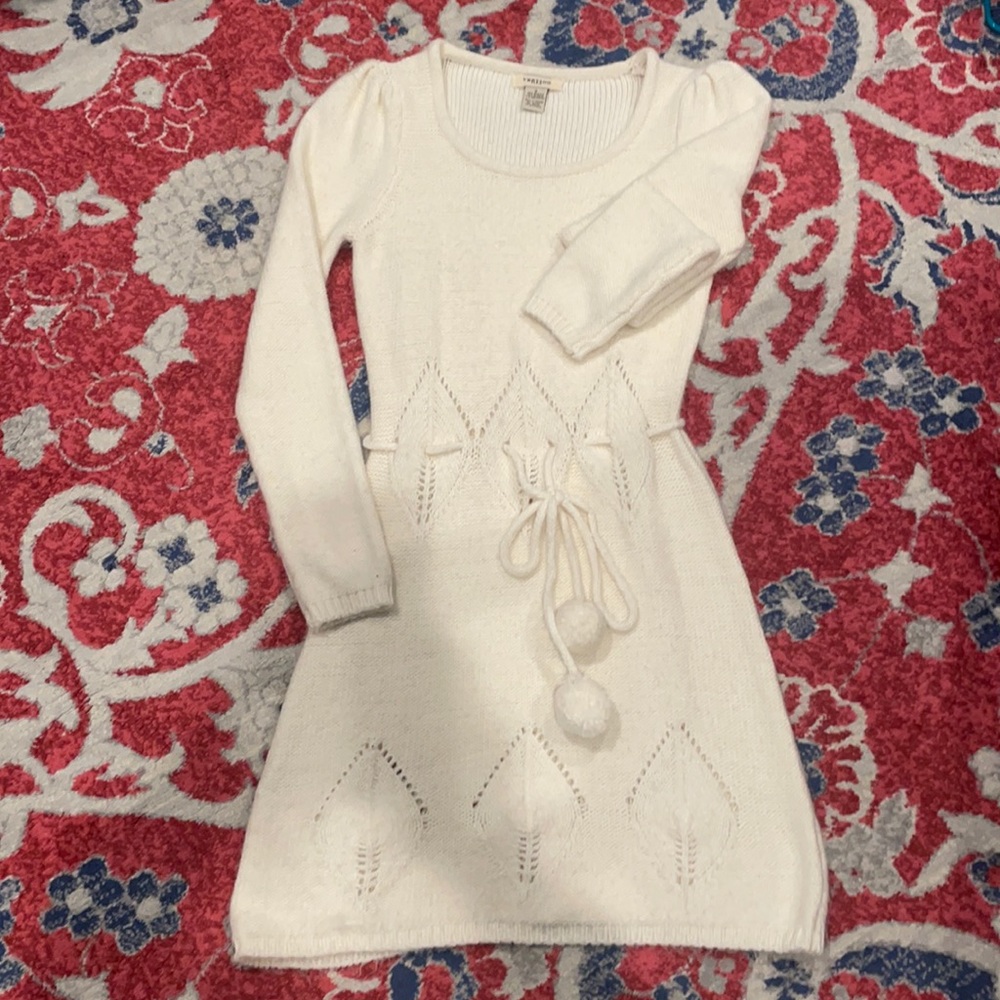 VERTIGO PARIS Winter White Sweater Dress Small